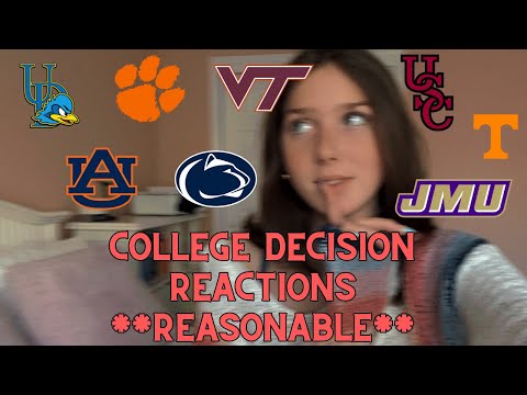 COLLEGE ACCEPTANCE REACTIONS 2023 **REASONABLE**
