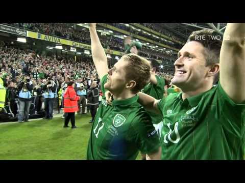 Ireland v Estonia Post Match Celebrations Euro 2012 Qualification HD