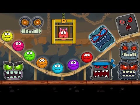 RED BALL 4 - Color Changing Basket Ball with 'VOLUME 3 & 5 GHOSTS'  Battle with All Volume Bosses