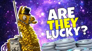 LUCKY LOOT? Lucky 7 Llama &amp; Winter Llama Opening | Fortnite Save The World