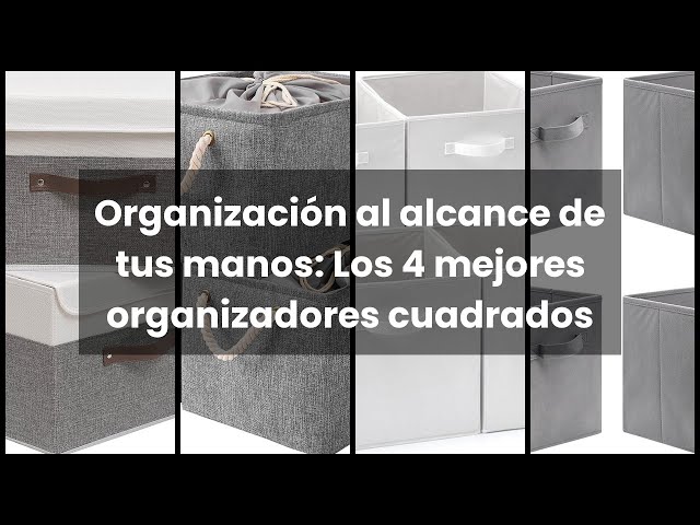 Vídeo relacionado con SET 2 Cajas organizadoras de almacenamiento ropa, almacenaje decorativas en carton, 40x50x25cm, para armario, baul, bolsas, ropa, juguetes, jardineria, con tapa, CUERO