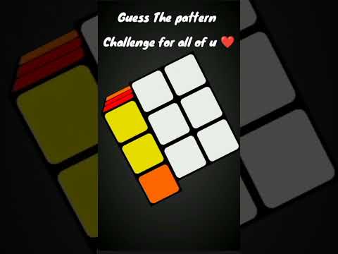 " Can You Guess the Pattern on a Rubik's Cube?" | #shorts #cube #trending