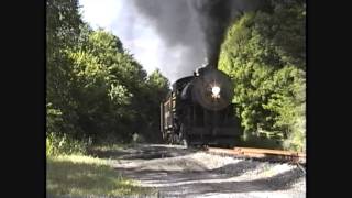 preview picture of video 'Classic Western Maryland Scenic Railway-Runby Near Corriganville MD (Stereo)'