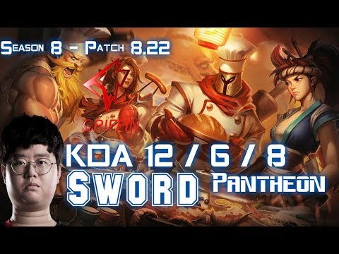 GRF Sword PANTHEON vs SKT T1 Thal VIKTOR Top - Patch 8.22 KR Ranked