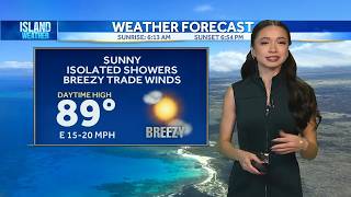 Tuesday Weather | Breezy trade winds and drier weather ahead