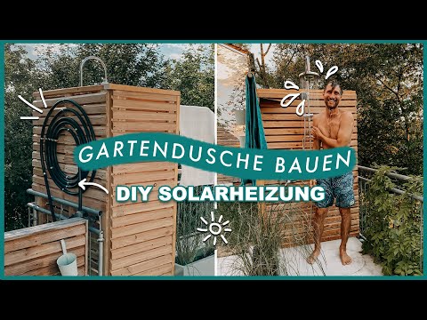 Gartendusche mit Solarheizung selber bauen - einfaches DIY Tutorial | EASY ALEX