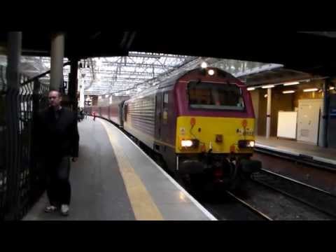 DBS Class 67, 67022, 5K14 Departing Edinburgh Waverley (2nd May 2014)