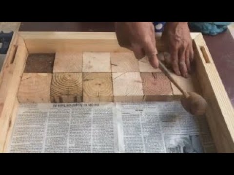 Woodworking Easy From Pallet - Build A Outdoor Dining Table From Blocks Pallets