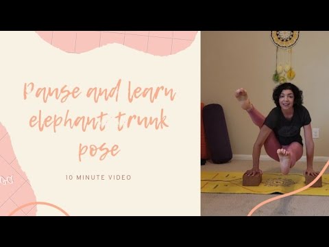 Pause and learn elephant trunk pose (10 min)