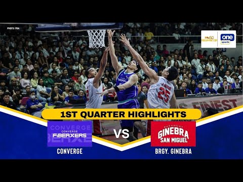 BRGY. GINEBRA vs. CONVERGE | 1ST QUARTER HIGHLIGHTS | QUARTERFINALS | PBA SEASON 50 PHILIPPINE CUP