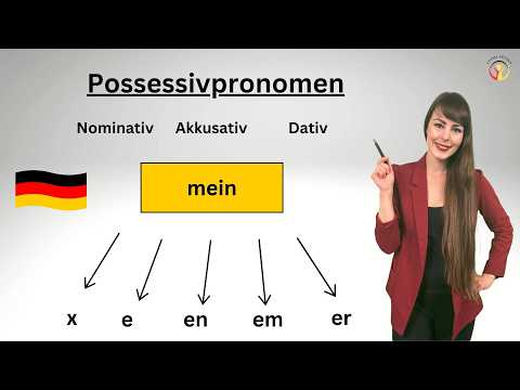 Possessivpronomen im Akkusativ, Dativ und Nominativ #learngerman  #deutschlernen  #deutschkurs