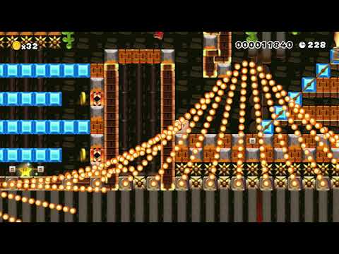 8~1 Flujo de Lava ~ Lava Flow ⚡️ by NintenU_09⚡️ SUPER MARIO MAKER Raw GAMEPLAY