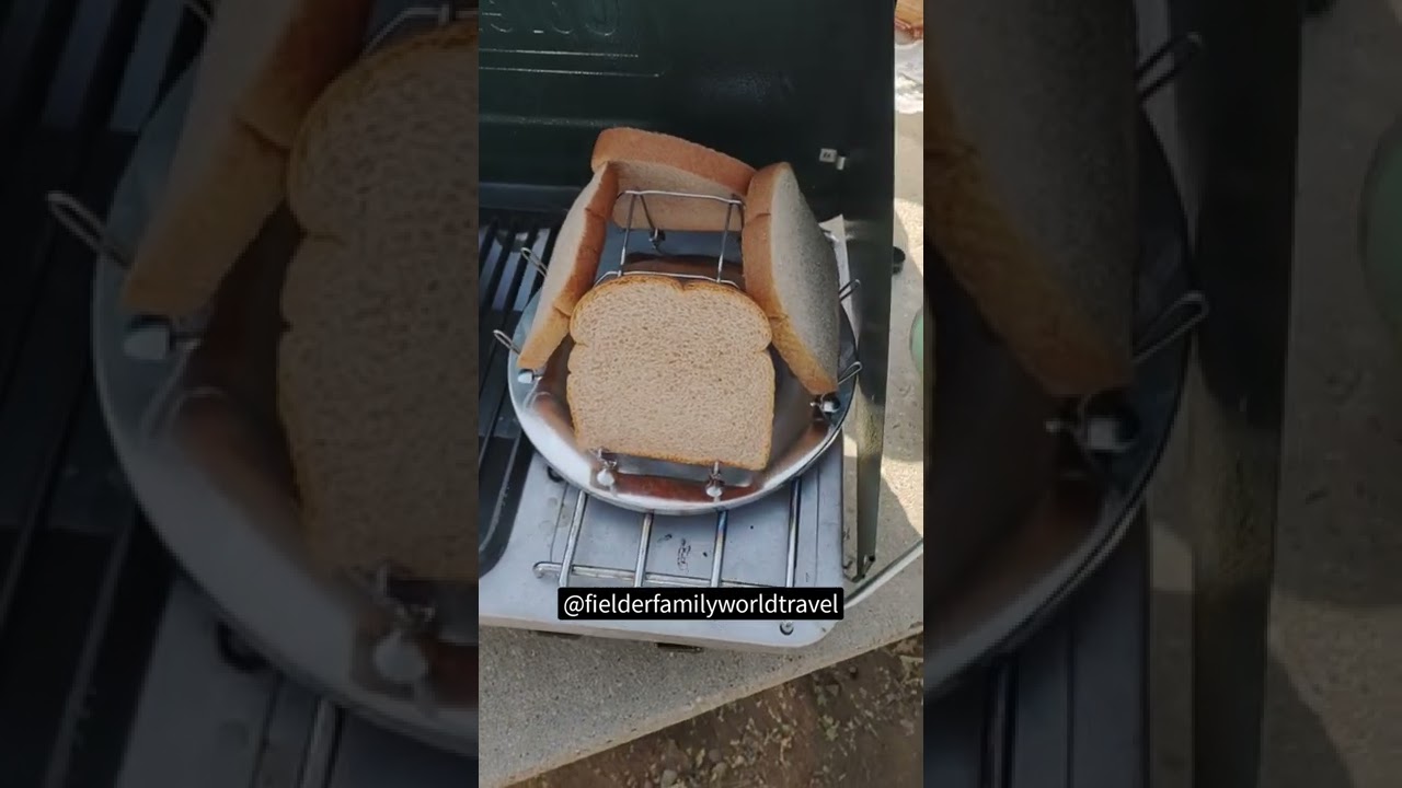 Camp stove toaster.