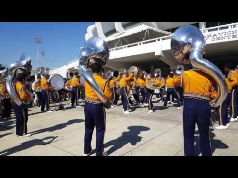 LSU Tiger Marching Band Earthquake TUBAS AND DRUMLINE