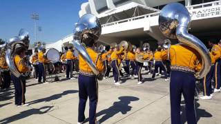 LSU Tiger Marching Band Earthquake TUBAS AND DRUMLINE