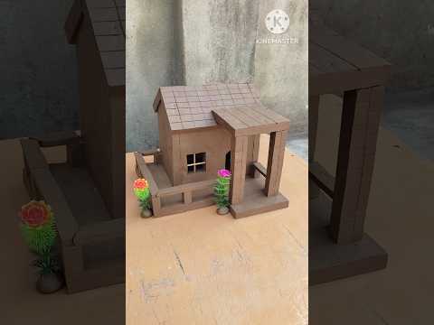 amazing mud House design | mitti ka ghar | mini clay house 🏠 | #diy #craft #home