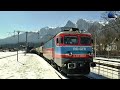 LE5100KW 40 0803 9 40 0711 4 Marfar GFR Freight Train In Gara Bușteni Station 27 March 2021