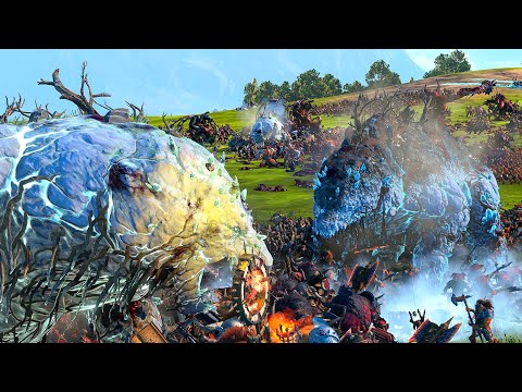 BEASTMEN and KHORNE vs DWARFS and KISLEV