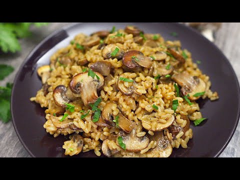 This is the most delicious mushroom rice I've ever eaten! Fast and easy!