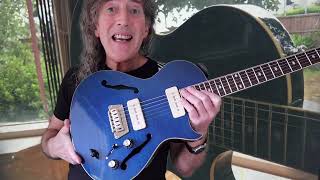 Video thumbnail for Epiphone Blueshawk P90 2015 demo and review by Foxy's Guitar Show