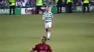 Henrik Larssons letzte Partie für Celtic