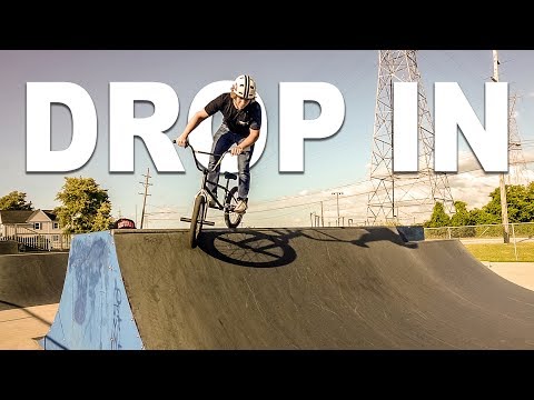 HOW TO DROP IN BMX !!! The easy way, for beginners!