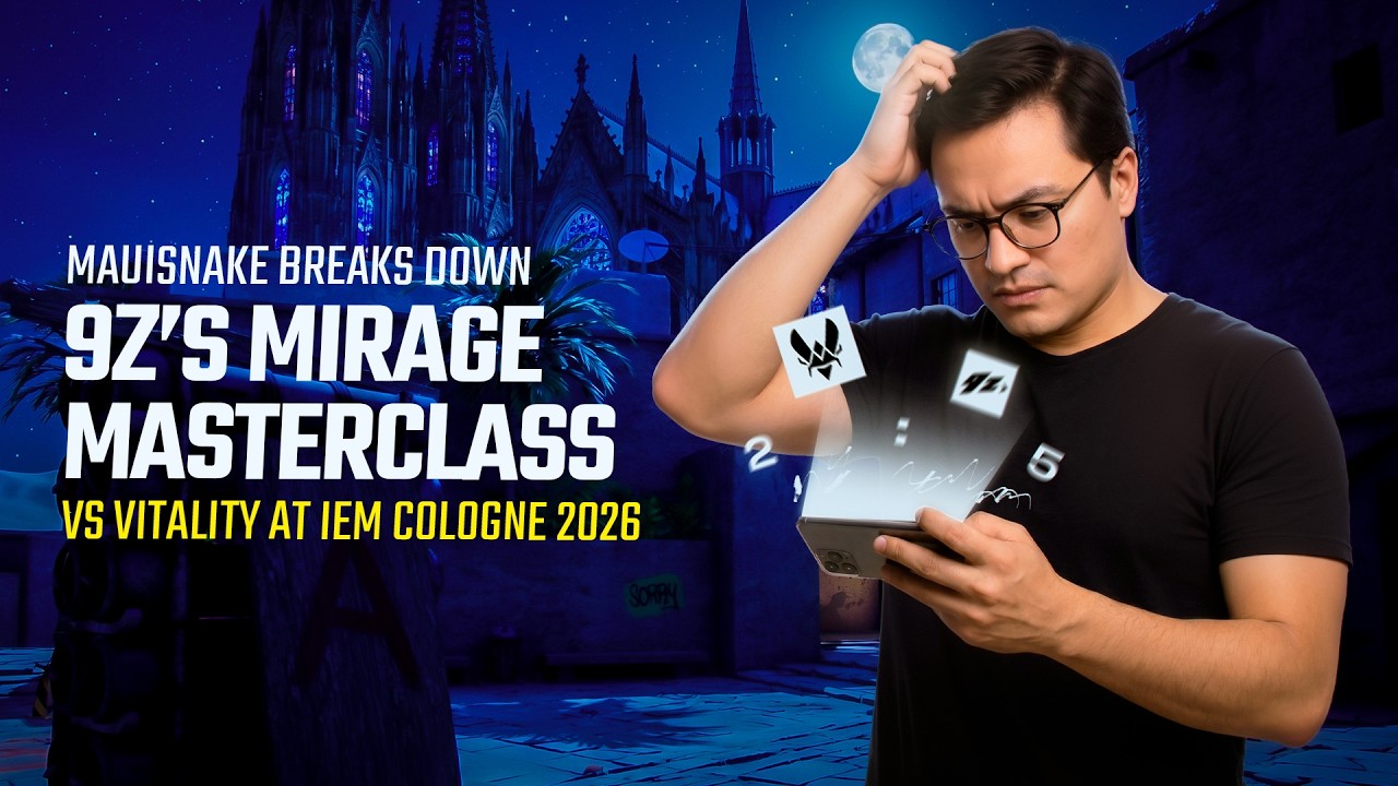 Mauisnake Breaks Down 9z&rsquo;s Mirage Masterclass vs Vitality at IEM Cologne Major 2026 #skinclub