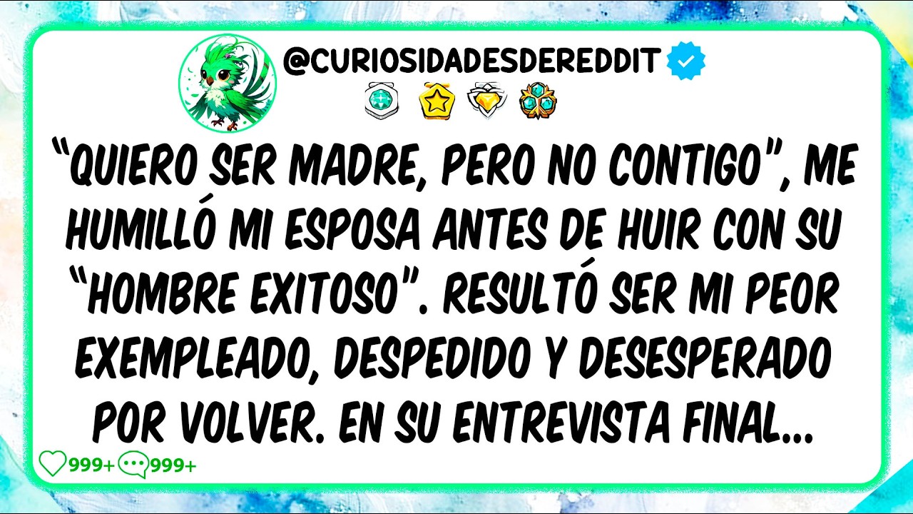 “Quiero ser madre, pero NO CONTIGO”, me humilló mi esposa antes de huir con su “hombre exitoso”...