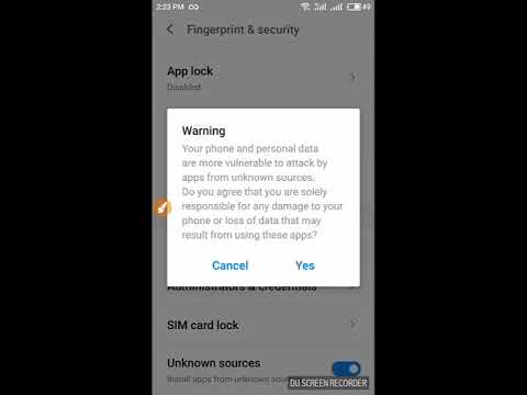How to enable unknown sources on Meizu os