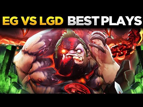 EG vs PSG.LGD - First Pudge Pick The International 2018 - TOP 2 TEAMS of Group A - #TI8 Dota 2