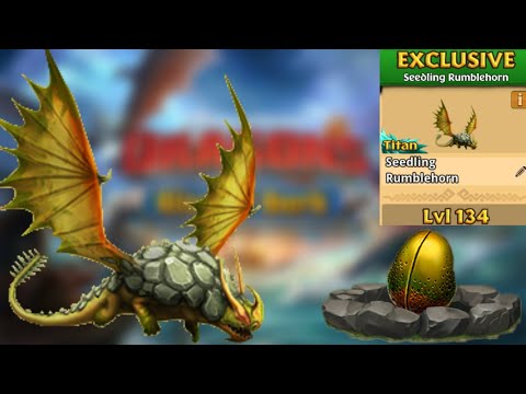 Seedling Rumblehorn Max Level 134 Titan Mode - Dragons:Rise of Berk