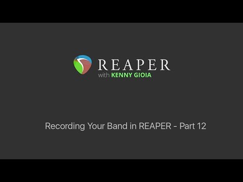 Recording Your Band in REAPER - Part 12 - The Click Track & Headphone Mixes