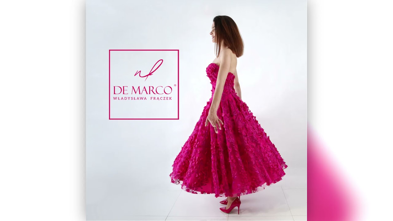 Ekskluzywna suknia na wesele. Najmodniejsze sukienki retro, koronka. De Marco