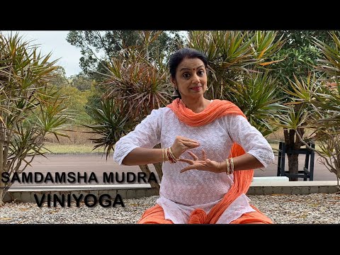 Bharatanatyam - mudras - 27 - samdamsha mudra viniyoga