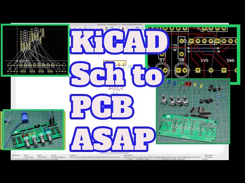 KiCAD Schematic and PCB  - Quick Design Example and Build