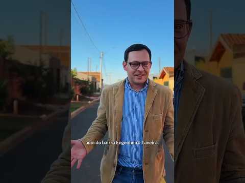O asfalto chegou no bairro Engenheiro Taveira