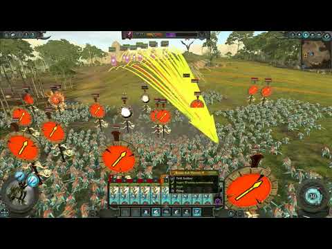 10 Reaper Bolt Thrower vs 1500 Saurus Lizardman - Total War: WARHAMMER 2 Massive BATTLES