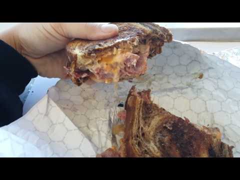 Eating a Corn Beef Reuben from the Grover Cleveland...