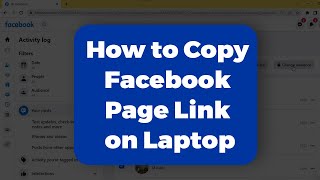 How to Copy Facebook Page Link on Laptop (Easy Method)
