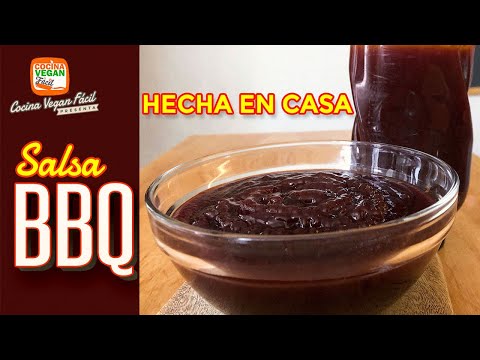 Salsa BBQ hecha en casa - Cocina Vegan Fácil