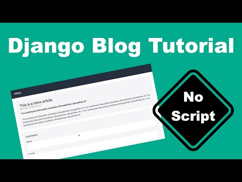 Django Blog - Tutorial with no script thumbnail