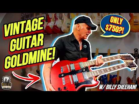 We went vintage guitar hunting with Billy Sheehan in Nashville! | Music City Vintage Guitars | 4K