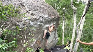 Video thumbnail: Handsome Jansen, V6. Little Cottonwood Canyon