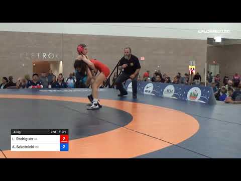 43 Kg Rr Rnd 1 Lizette Rodriguez Team California Vs Alex Szkotnicki Team Maryland