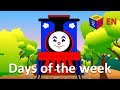 Learn the days of the week song with Choo-Choo Train. Educational cartoon for children kids toddlers