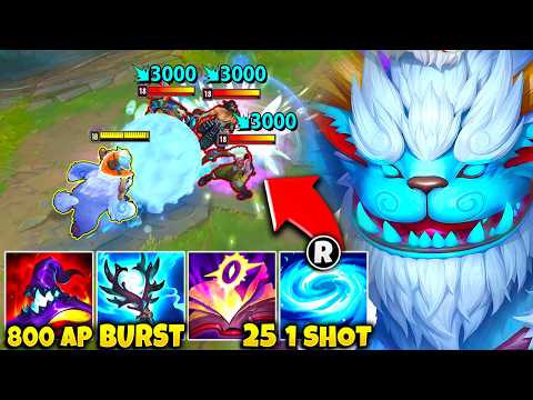 You do NOT want to get hit by this Nunu snowball... (800 AP ONE SHOTS)