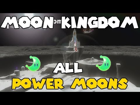 Super Mario Odyssey - Moon Kingdom All Power Moons