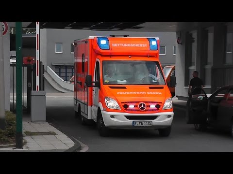 Zusammenschnitt 15x Rettungsdienst FW-1 Essen. 1X NEF, 11X RTW, 2X LRF