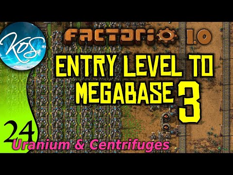 Factorio 1.0 Entry Level to Megabase 3, Ep 24: URANIUM MINING & CENTRIFUGES - Guide, Tutorial