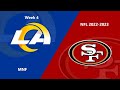 NFL 2022-2023 Season - Week 4: Rams @ 49ers (MNF)